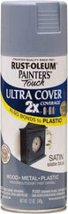 Rust-Oleum - Slate (Color), Satin, Enamel Spray Paint - 8 Sq Ft per Can, 12 oz Container, Use on Multipurpose - Industrial Tool & Supply