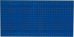 Triton - 24" Wide x 24" High Industrial Steel Tool Peg Board System - 2 Panels, Steel, Blue - Industrial Tool & Supply
