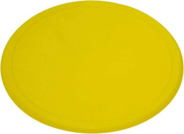 Rubbermaid - 13" Wide, Round Polyethylene Lid - Use with FG572600, FG572624, FG572700, FG572724, FG572800, FG572824, FG572900, FG572924 - Industrial Tool & Supply