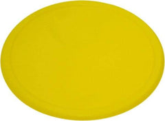 Rubbermaid - 13" Wide, Round Polyethylene Lid - Use with FG572600, FG572624, FG572700, FG572724, FG572800, FG572824, FG572900, FG572924 - Industrial Tool & Supply
