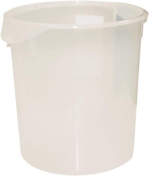 Rubbermaid - Round, Clear Polypropylene Food Storage Container - 14" High x 13.1" Wide - Industrial Tool & Supply