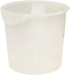 Rubbermaid - Round, Clear Polypropylene Food Storage Container - 11.9" High x 13.1" Wide - Industrial Tool & Supply