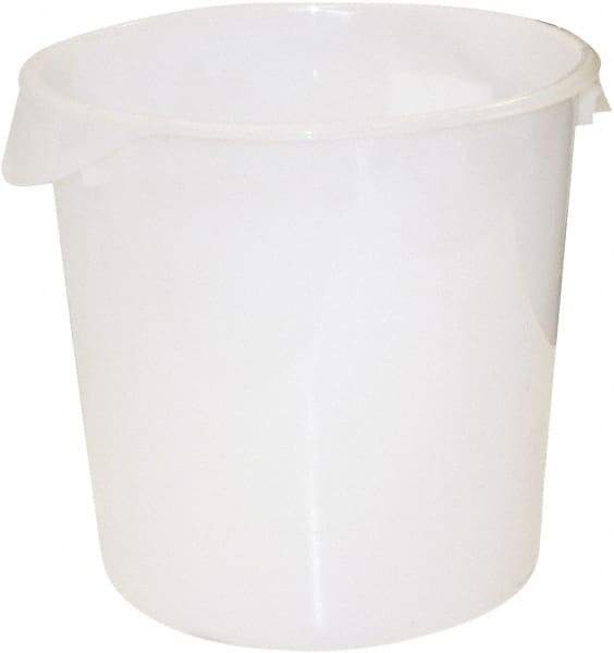 Rubbermaid - Round, White Polyethylene Food Storage Container - 11.9" High x 13.1" Wide - Industrial Tool & Supply