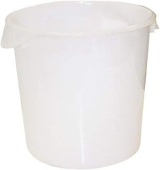 Rubbermaid - Round, White Polyethylene Food Storage Container - 11.9" High x 13.1" Wide - Industrial Tool & Supply