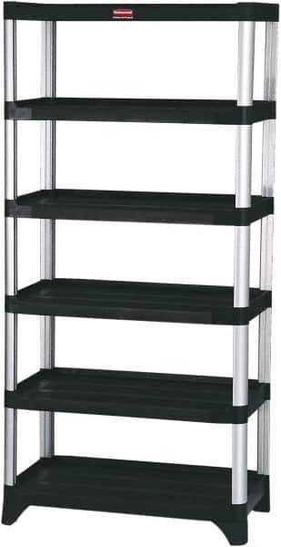 Rubbermaid - 73" High x 20" Wide x 35" Deep, 6 Shelf Structural Plastic Open Shelving - 20 Inches Wide x 73 Inches High x 35 Inches Deep, 800 lbs. Limit - Industrial Tool & Supply