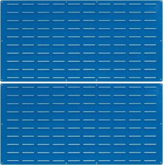 Triton - 48" Wide x 24" High, Blue Louvered Bin Panel - Use with LocBin - Industrial Tool & Supply