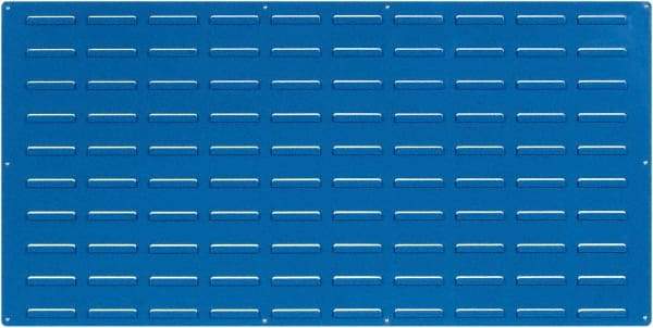 Triton - 48" Wide x 24" High, Blue Louvered Bin Panel - Use with LocBin - Industrial Tool & Supply