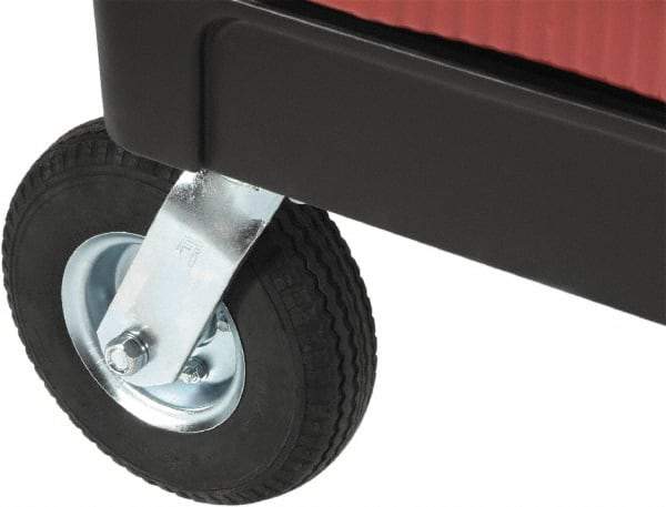 Rubbermaid - 8" High, Cart Caster Kit - Use with FG450088, FG451288, FG451388, FG452010, FG452088, FG453288, FG453388, FG454600, FG454610, FG454888 - Industrial Tool & Supply