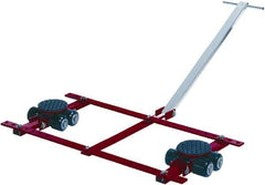 GKS - 13,200 Lb Capacity Steel Machine Dolly - 21.3" Long x 53.9" Wide x 4.3" High, 3.3" Wheels - Industrial Tool & Supply
