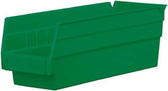 Akro-Mils - 11-5/8" Deep, Green Hopper Shelf Bin - 4" High x 4-1/8" Wide x 11-5/8" Long - Industrial Tool & Supply