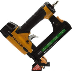 Stanley Bostitch - 1-1/2" Crown, 18 Gauge, 100 Staple Capacity Power Stapler - 1/4" Inlet, 70 to 120 psi Air Pressure, Includes Carrying Case, 2 Standard No-Mar Tips & Installation Block - Industrial Tool & Supply