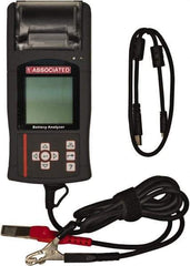 Associated Equipment - 12 Volt Battery Tester with Case & Manual - 100 to 1,700 CCA Range, 5' Cable - Industrial Tool & Supply