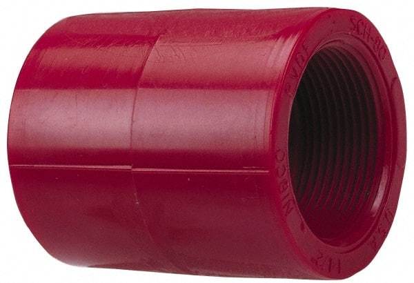 NIBCO - 3/4" PVDF Plastic Pipe Coupling - Schedule 80, FIPT x FIPT End Connections - Industrial Tool & Supply