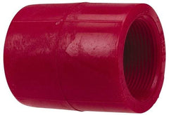NIBCO - 1-1/2" PVDF Plastic Pipe Adapter Coupling - Schedule 80, S x FIPT End Connections - Industrial Tool & Supply