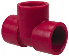 NIBCO - 1" PVDF Plastic Pipe Socket Tee - Schedule 80, S x S x S End Connections - Industrial Tool & Supply
