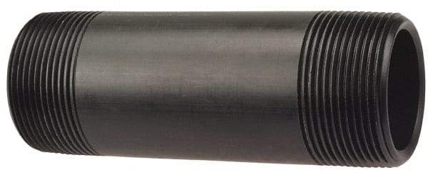 NIBCO - 2" Pipe, PVDF Threaded Plastic Pipe Nipple - Schedule 80, Red - Industrial Tool & Supply