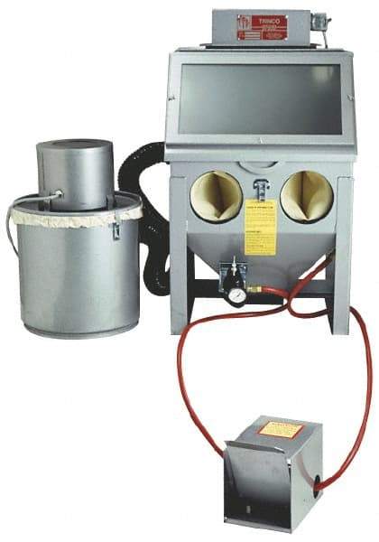 Trinco - 21" Wide x 36" High x 18-1/2" Deep Blaster with Collector - Working Dimensions 20" Wide x 18" High x 18" Deep - Industrial Tool & Supply