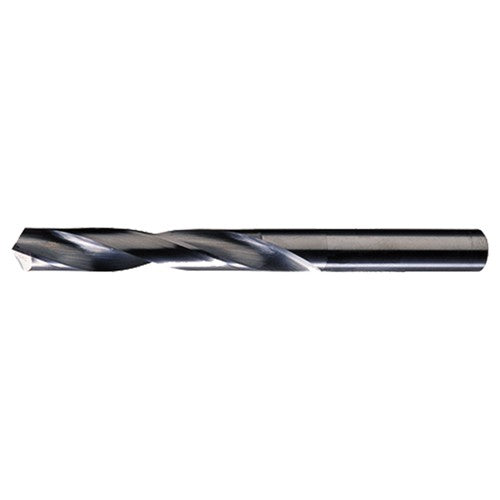 ‎3/16″ Dia. × 3/16″ Shank × 1-5/8″ Flute Length × 2-3/4″ OAL, 118°, Bright, 2xD Flute, Round Solid Carbide Drill - Exact Industrial Supply
