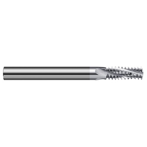 ‎0.2850″ Cutter Diameter × 0.7500″ (3/4″) Length of Cut Carbide Multi-Form 3/8″-16 Thread Milling Cutter, 4 Flutes, TiB2 Coated - Exact Industrial Supply