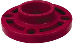 NIBCO - 3" Pipe, 7-1/2" OD, PVDF Socket Pipe Flange - Schedule 80, Red - Industrial Tool & Supply
