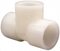 NIBCO - 3/4" PVDF Plastic Pipe Socket Tee - Schedule 80, S x S x S End Connections - Industrial Tool & Supply