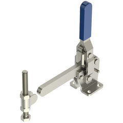 990 lbs Capacity - Solid - Vertical with Solid Arm - Hold Down Action Toggle Clamp