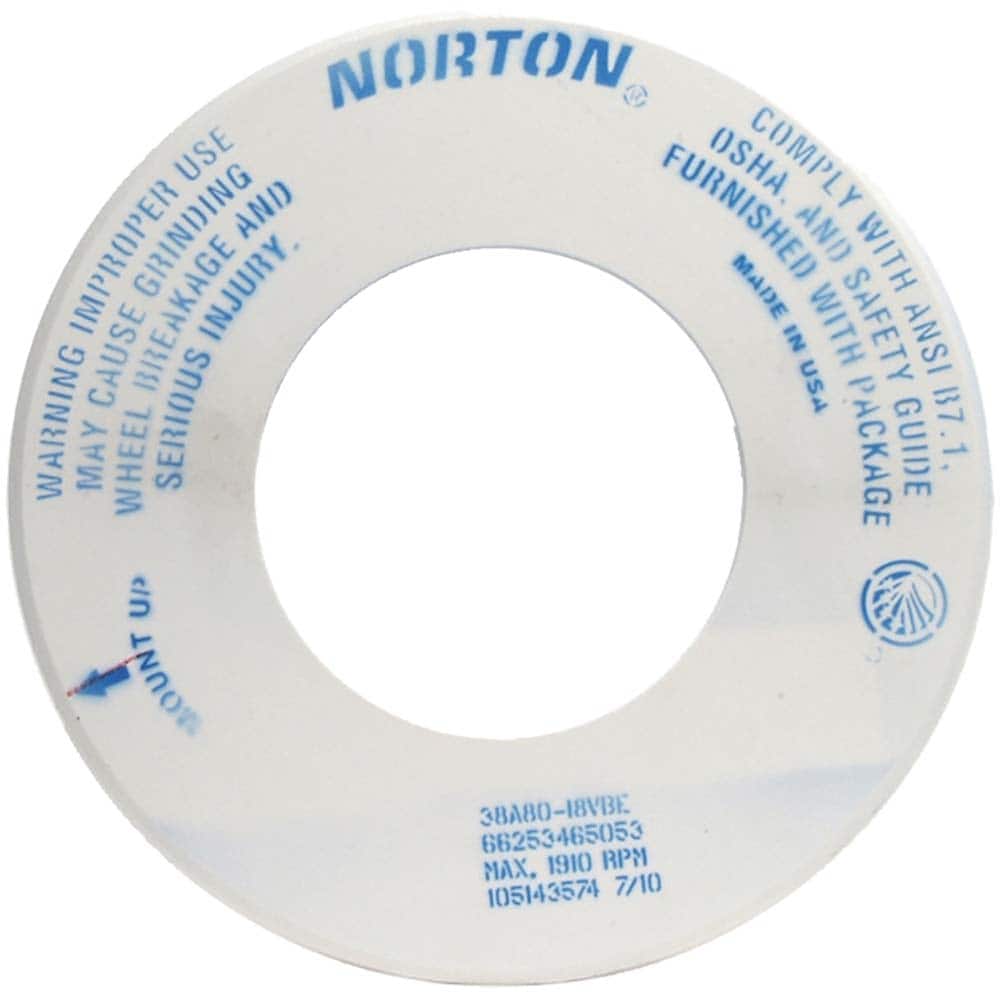Norton - Tool & Cutter Grinding Wheels Wheel Type: Type 1 Wheel Diameter (Inch): 18 - Industrial Tool & Supply