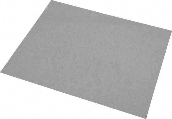 Made in USA - 240 Grit, Aluminum Oxide Sanding Sheet - 11" Long x 9" Wide, Very Fine Grade, A Weighted Backing - Industrial Tool & Supply