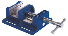 Gibraltar - 8" Jaw Opening Capacity x 2" Throat Depth, Horizontal Drill Press Vise - 8" Wide Jaw, Stationary Base, Standard Speed, 15-7/16" OAL x 3-9/16" Overall Height, Cast Iron - Industrial Tool & Supply