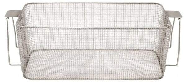 CREST ULTRASONIC - Stainless Steel Parts Washer Basket - 177.8mm High x 273.05mm Wide x 482.6mm Long, Use with Ultrasonic Cleaners - Industrial Tool & Supply