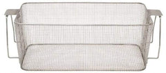 CREST ULTRASONIC - Stainless Steel Parts Washer Basket - 177.8mm High x 273.05mm Wide x 482.6mm Long, Use with Ultrasonic Cleaners - Industrial Tool & Supply