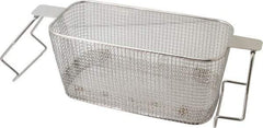 CREST ULTRASONIC - Stainless Steel Parts Washer Basket - 5" High x 133.35mm Wide x 292.1mm Long, Use with Ultrasonic Cleaners - Industrial Tool & Supply