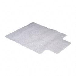 Aleco - 48" Long x 36" Wide, Chair Mat - Single Lip, Beveled Edge Style, Includes Anchorpoints - Industrial Tool & Supply