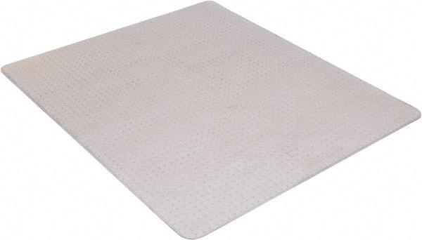 Aleco - 53" Long x 45" Wide, Chair Mat - Rectangular, Beveled Edge Style, Includes Anchorpoints - Industrial Tool & Supply