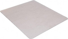 Aleco - 53" Long x 45" Wide, Chair Mat - Rectangular, Beveled Edge Style, Includes Anchorpoints - Industrial Tool & Supply