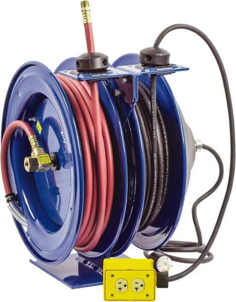 CoxReels - 50' Spring Retractable Hose Reel - 300 psi, Hose Included - Industrial Tool & Supply