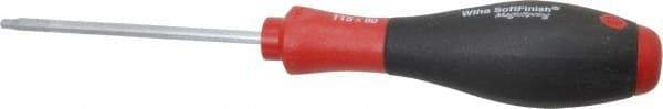 Wiha - T15 Torx Driver - 80mm Blade Length, 7-1/2" OAL, Ergonomic Handle - Industrial Tool & Supply