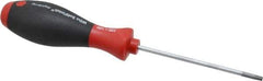 Wiha - T20 Torx Driver - 100mm Blade Length, 8-1/4" OAL, Ergonomic Handle - Industrial Tool & Supply