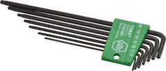 Wiha - 7 Piece T6 to T20 Flag-Style Torx Key Set - T6, T7, T8, T9, T10, T15, T20 Torx Size - Industrial Tool & Supply
