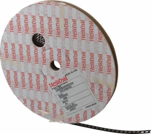 Heli-Coil - #8-32 UNC, 0.164" OAL, Free Running Helical Insert - 3-1/2 Free Coils, Tanged, 304 Stainless Steel, 1D Insert Length - Industrial Tool & Supply