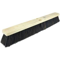18″ Medium Sweep Floor Brush, Horsehair and Polystyrene Border w/Black Polypropylene - Industrial Tool & Supply