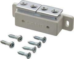Sugatsune - 2.36" Long x 0.71" Wide x 0.63" High, Plastic & Steel Magnetic Touch Latch - White Finish, 6.1 Magnetic Force, 25/32" Long Strike, 35/64" Wide Strike - Industrial Tool & Supply