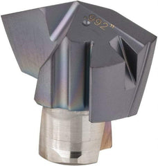 Iscar - Series ICP, 0.992" Diam Grade IC908 140° Replaceable Drill Tip - Carbide, TiAlN Finish, 25 Seat Size, Through Coolant - Industrial Tool & Supply