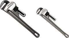 Paramount - 2 Piece, 0" to 1-1/2" & 0" to 2-1/2", Straight Pipe Wrench Set - Inch Measurement Standard - Industrial Tool & Supply