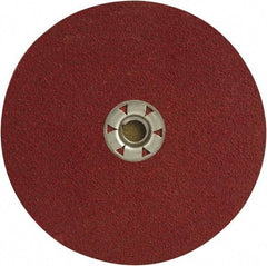 DeWALT - 7" Diam 5/8-11 Threaded Hole 36 Grit Fiber Disc - Coarse Grade, Ceramic, 8,700 Max RPM - Industrial Tool & Supply