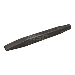 Hammer & Chipper Replacement Chisels; Type: Flat Chisel; Head Width (Decimal Inch): 1.0000; Shank Length: 9.5 in; Shank Diameter (Decimal Inch): 0.0390; Drive Type: Hex; Overall Length: 9.50; Shank Shape: Round; Material: Steel; For Use With: Ingersoll Ra