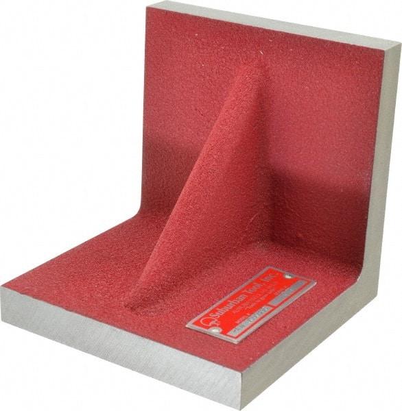Suburban Tool - 5" Wide x 5" Deep x 5" High Cast Iron Precision-Ground Angle Plate - Standard Plate, Flat Surface, Single Web, 11/16" Thick, Single Plate - Industrial Tool & Supply