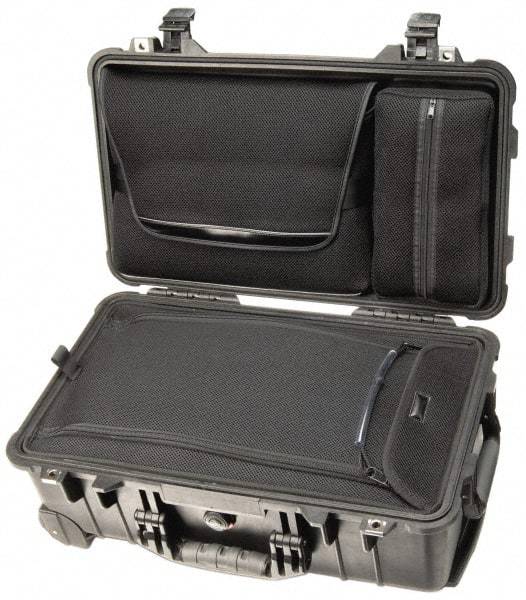 Pelican Products, Inc. - 13-13/16" Wide x 13-13/16" Deep x 9" High, Clamshell Hard Case - Black, Plastic - Industrial Tool & Supply