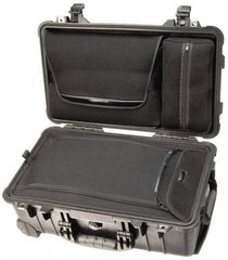 Pelican Products, Inc. - 13-13/16" Wide x 13-13/16" Deep x 9" High, Clamshell Hard Case - Black, Plastic - Industrial Tool & Supply