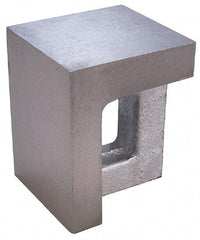 Interstate - 1 Hole, 5" High x 3-3/4" Wide x 4" Deep, Right Angle Iron - Semi-Steel, Machined, Parallel to within 0.003" per 6", Square to within 0.004" per 6" - Industrial Tool & Supply